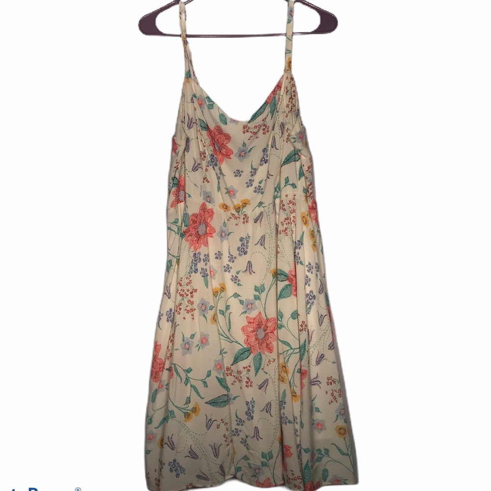 Old Navy White Floral Sundress- Size Large